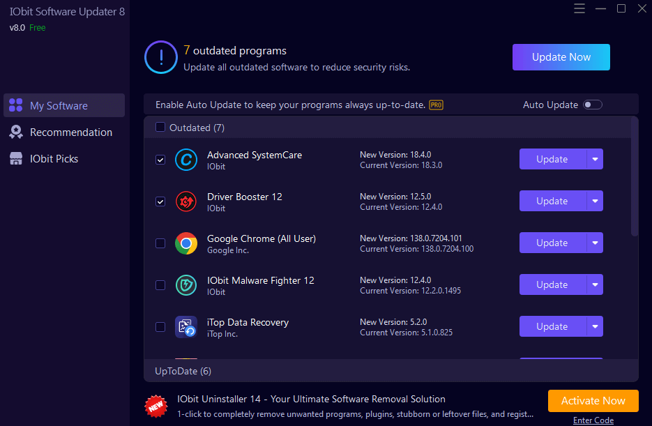 IObit Software Updater Pro 8.5.0.17 For Windows