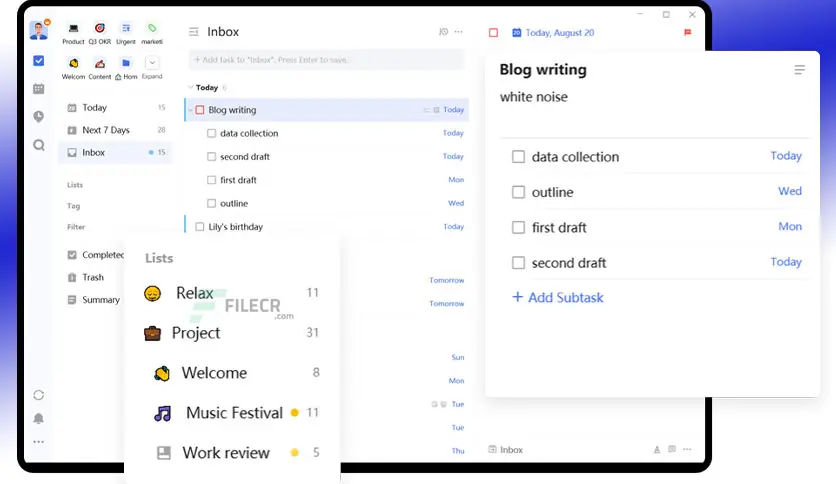 TickTick Premium 8.0.8 For Windows